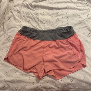 Athleta bright coral shorts